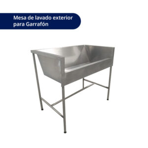 Mesas para lavado y llenado de garrafones